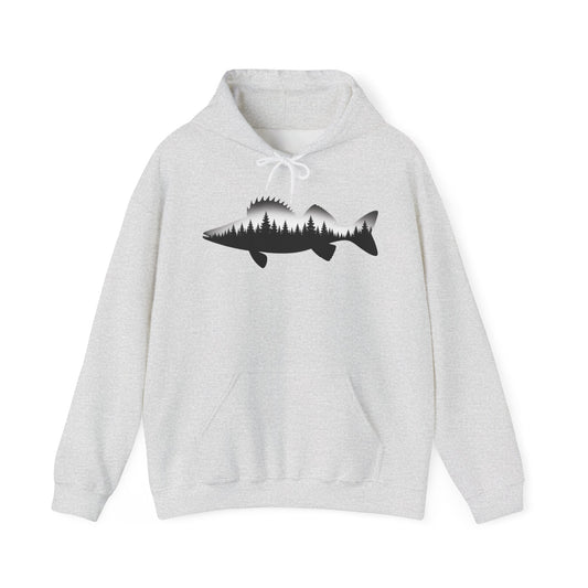 Walleye Silhouette Hoodie