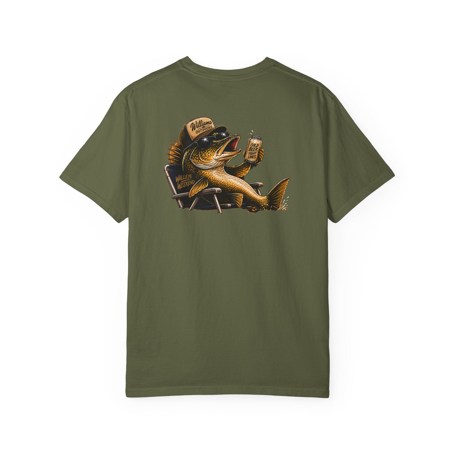 Walleye Beer Fish Drinking Beer T-shirt