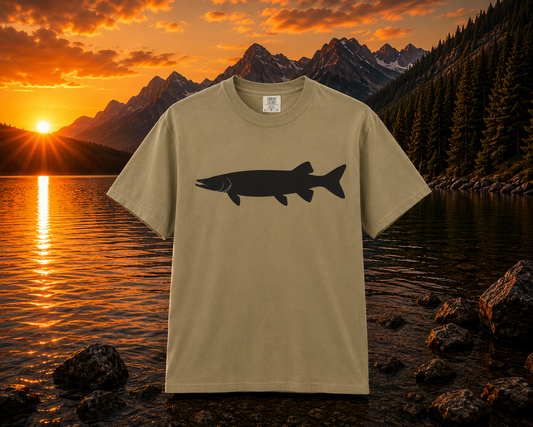 Muskellunge Fish Silhouette T-Shirt