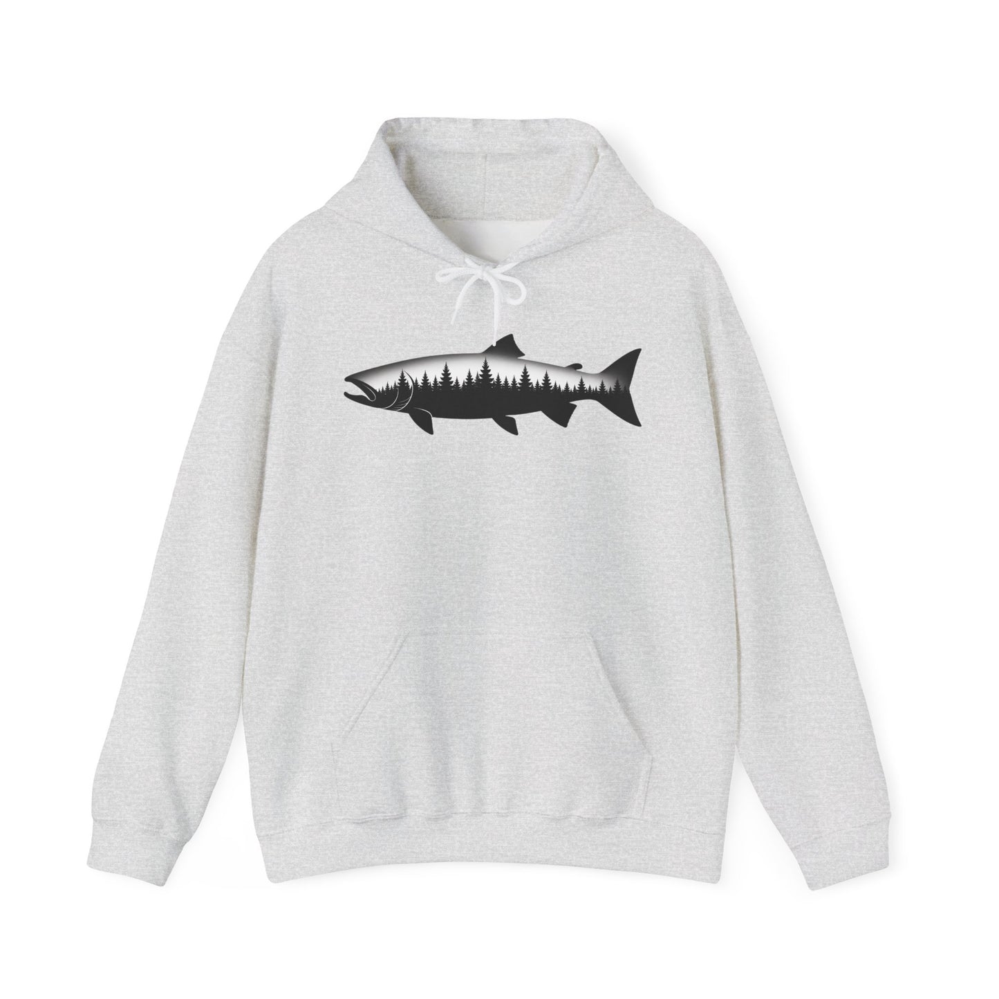 Salmon Silhouette Hoodie