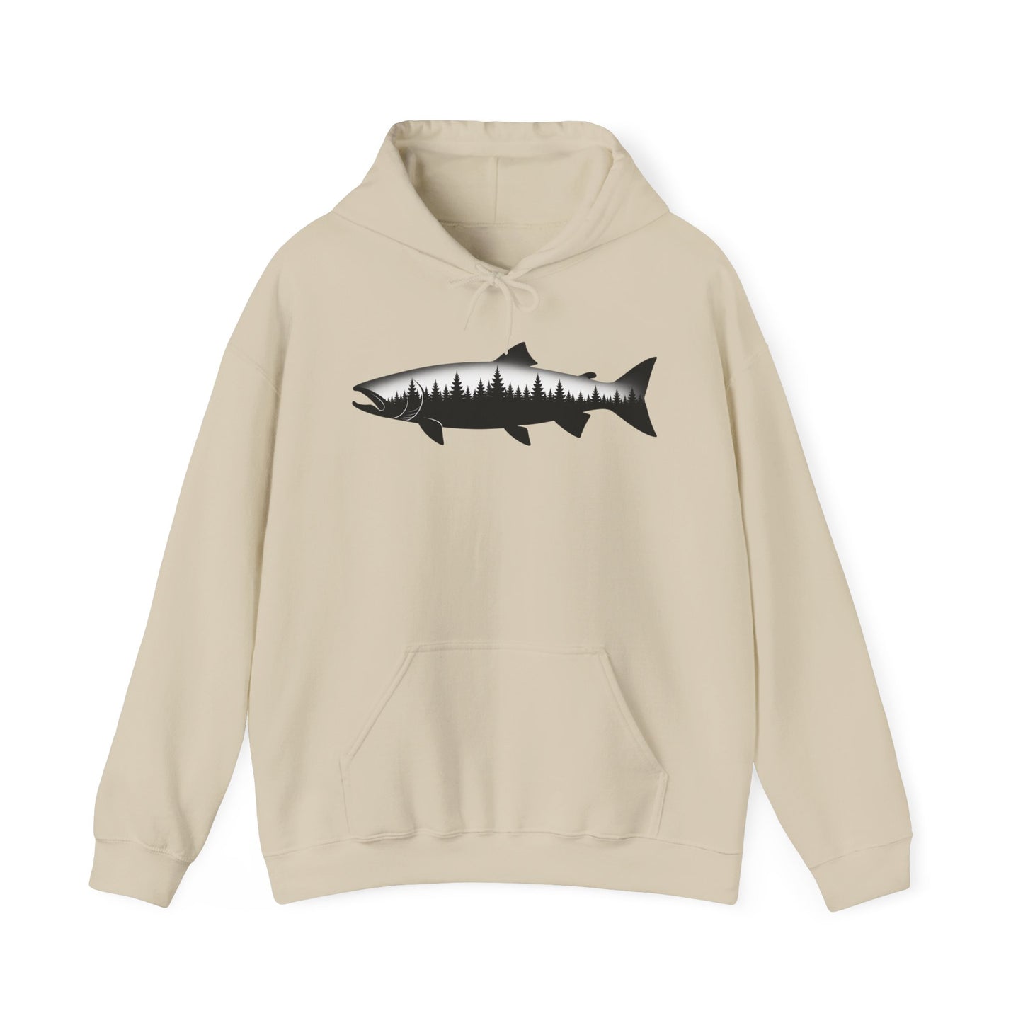 Salmon Silhouette Hoodie