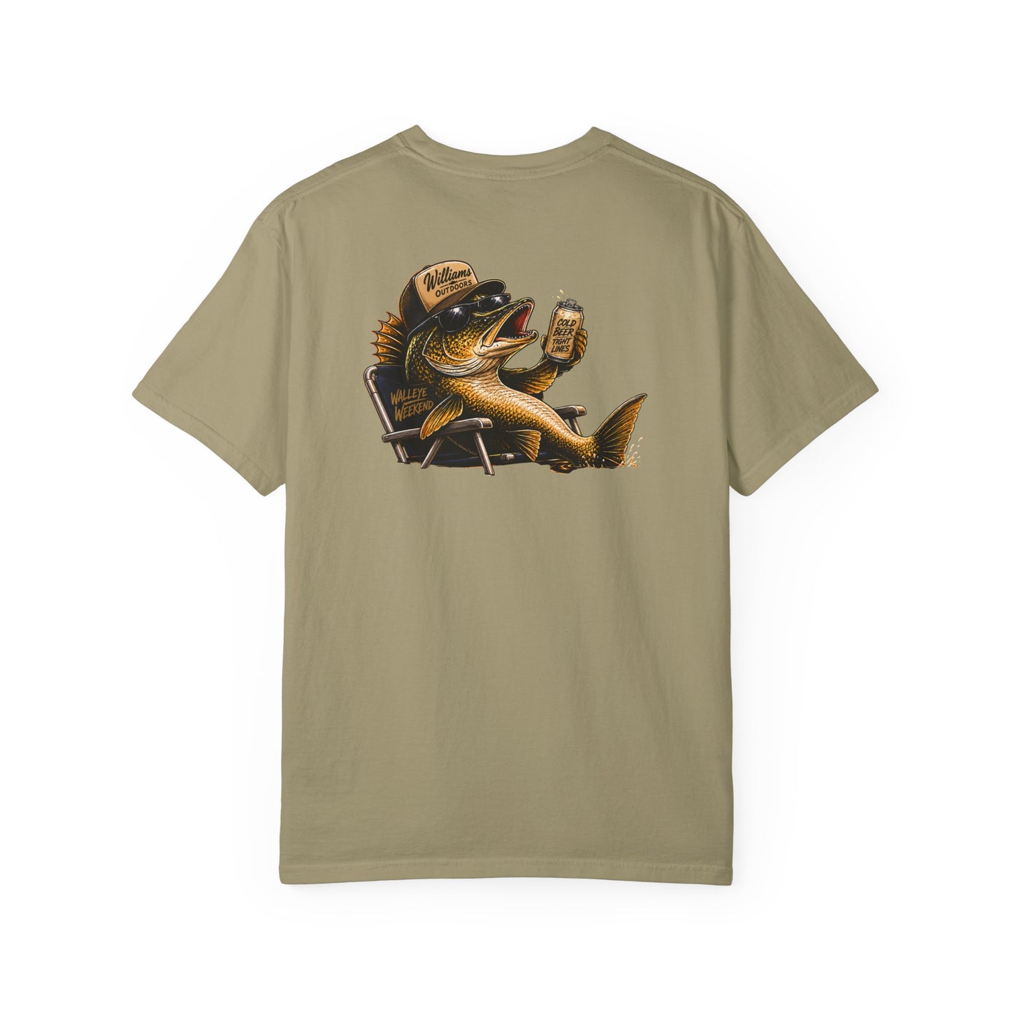 Walleye Beer Fish Drinking Beer T-shirt